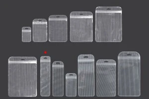 Пластмасови пликове с цип 55x220 mm - прозрачна предна част с дупка Eurohole - 100 броя-3