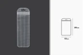 Пластмасови пликове с цип 60x185 mm, прозрачна предна част с дупка Eurohole - 100 бр./пакет Пластмасови пликове с цип 60x185 mm, прозрачна предна част с дупка Eurohole - 100 бр./пакет