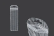 Пластмасови пликове с цип 60x185 mm, прозрачна предна част с дупка Eurohole - 100 бр./пакет Пластмасови пликове с цип 60x185 mm, прозрачна предна част с дупка Eurohole - 100 бр./пакет