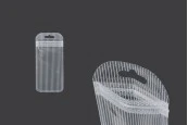 Пластмасови пликове с цип 60х130 мм прозрачна предна част с дупка Eurohole - 100 броя Пластмасови пликове с цип 60х130 мм прозрачна предна част с дупка Eurohole - 100 броя