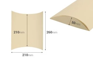 Подаръчна кутия тип "възглавница" 210x210x50 mm в различни цветове  - в опаковка 10 бр.-2