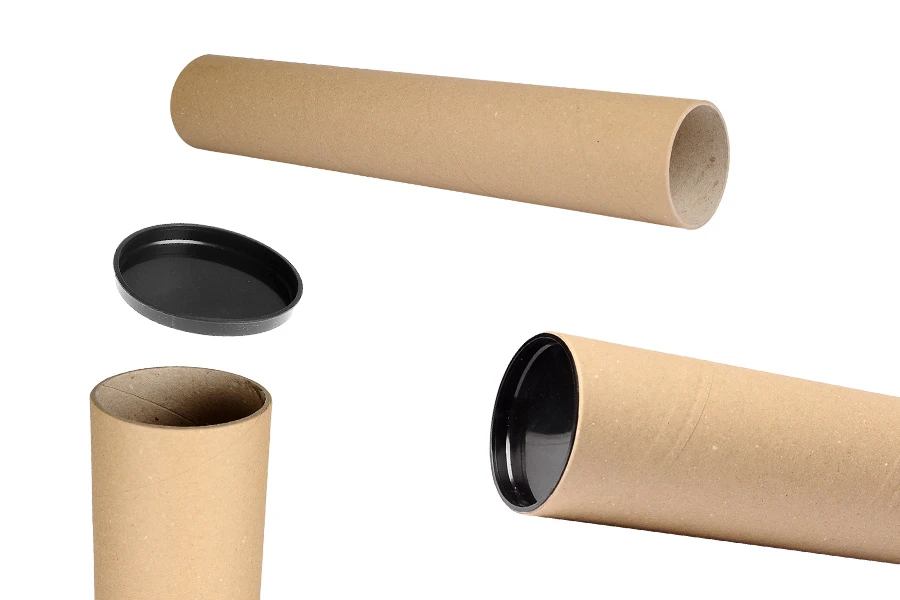 Цилиндрична хартиена опаковка 73х450 мм с пластмасов капак - 10 бр-изображение_продукт