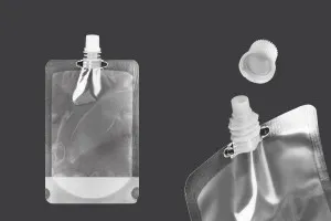 Опаковка тип Doy Pack прозрачна  300 мл с бяла капачка - 50 бр.-изображение_продукт