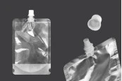 Прозрачна опаковка тип Doy Pack  500 ml с бяла капачка - 50 бр Прозрачна опаковка тип Doy Pack  500 ml с бяла капачка - 50 бр