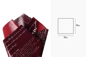 Цветна хартия с размери 59x59 см в различни цветове - 25 бр-2