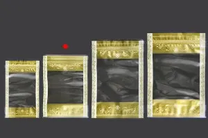 Прозрани торбички тип ДОЙ ПАК с цип, с размери 150x40x210 mm, в опаковка от 50 бр.-3