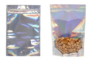 Алуминиеви торбички тип Doy Pack, прозрачни отпред с "цип" 200х50х300 мм - 50 бр.-5