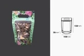 Прозрачни пликчета ДОЙ ПАК с цип и дръжка, с размери 100x35x150 mm , в опаковка от 50 бр.