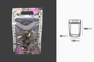 Прозрачни пликчета ДОЙПАК с цип и дръжка, с размери 120x35x180 mm ,в опаковка от 50 бр.-2