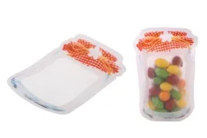Пликове тип Doy Pack с цип във формата на буркан с размери  135x35x195 mm , в опаковка от 50 бр.-4