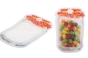 Пликове тип Doy Pack с цип във формата на буркан с размери 165x43x243 mm - в опаковка от 50 бр.