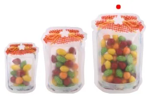 Пликове тип Doy Pack с цип във формата на буркан с размери 165x43x243 mm - в опаковка от 50 бр.-3