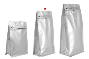 Алуминиеви торбички тип Doy Pack 135x75x265 мм с клапан, затваряне с цип и термозаваряване - 25 бр.-7