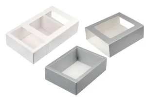 Опаковъчна картонена кутия 170x130x52 мм (чекмедже) с прозорец - 12 бр.-3