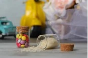 Стъклен буркан с коркова тапа 20 мл - 12 бр./опаковка Стъклен буркан с коркова тапа 20 мл - 12 бр./опаковка