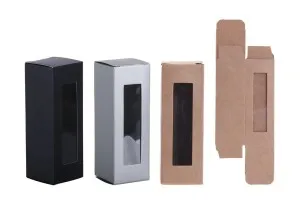 Хартиена кутия с прозорец с размери 38x38x110 - 50 бр.-1
