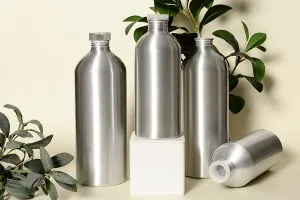 Aлуминиева бутилка 1000 ml с алуминиева капачка за съхраняване на есенции, парфюми и др.-3