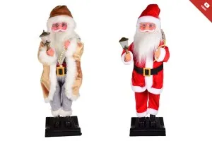 Декоративен Дядо Коледа с фенер, с музика - 75 см-изображение_продукт