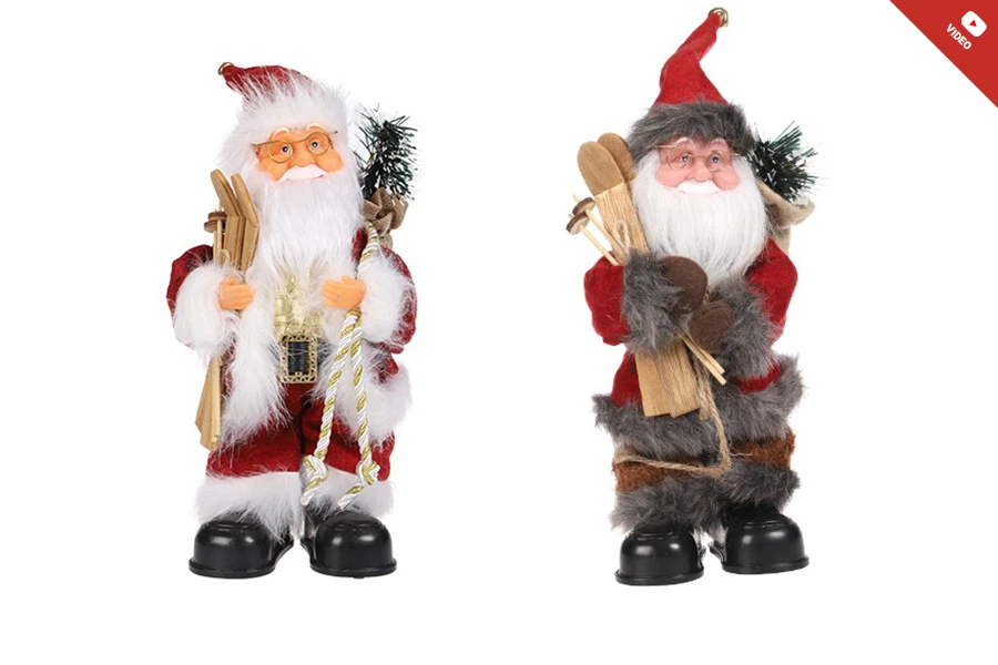 Декоративен Дядо Коледа с музика - височина 30 см-изображение_продукт