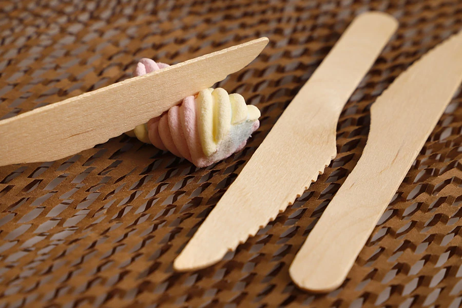 160 мм дървени ножове - 100 бр-