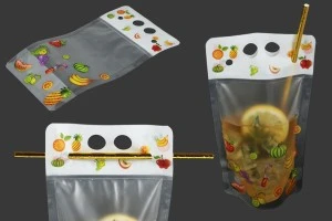 Торбички тип Дой Пак за течности  450 мл с цип отвор за сламка-изображение_продукт