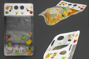 Торбички тип Дой Пак за течности  450 мл с цип отвор за сламка-изображение_размери