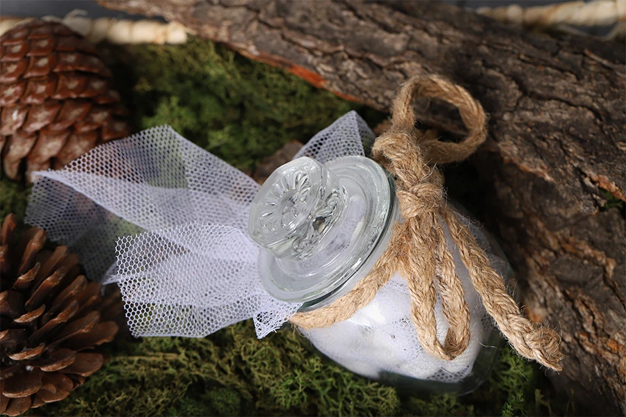 Стъклен буркан 200 мл със стъклена херметическа капачка-изображение_група