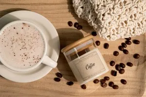 Ароматна ръчно изработена свещ "Coffee" - 110 gr.-изображение_група