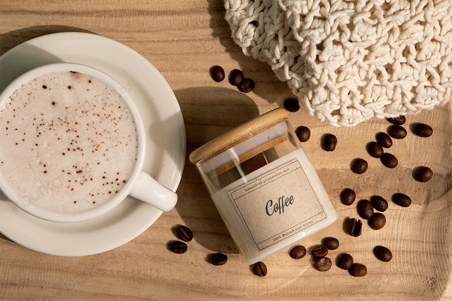 Ароматна ръчно изработена свещ "Coffee" - 110 gr.-