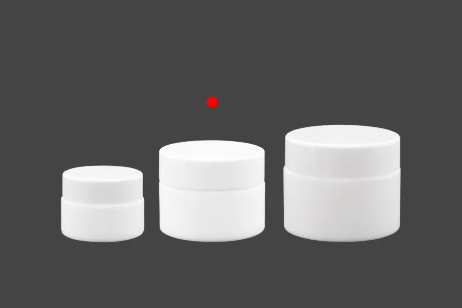 Стъклено бяло бурканче 30 мл за крем с капачка и с уплътнител-изображение_група