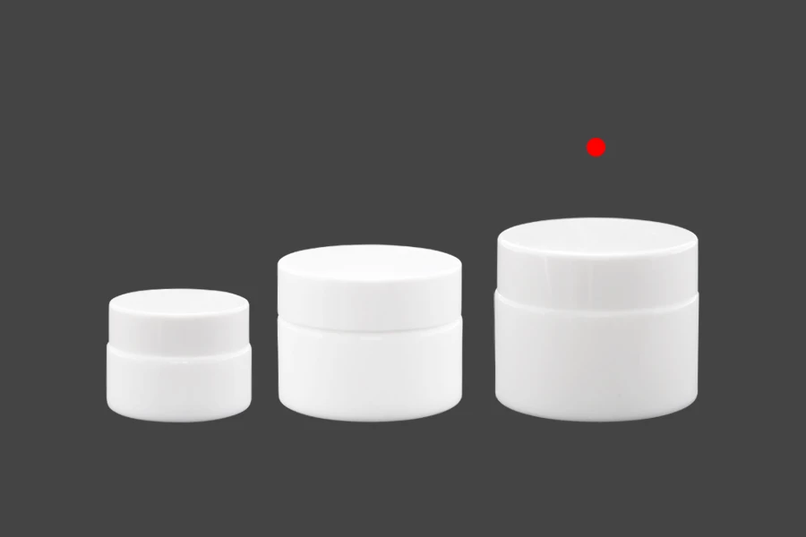 Стъклен бял козметичен буркан 50 мл с капачка и с уплътнител Стъклен бял козметичен буркан 50 мл с капачка и с уплътнител-изображение_група