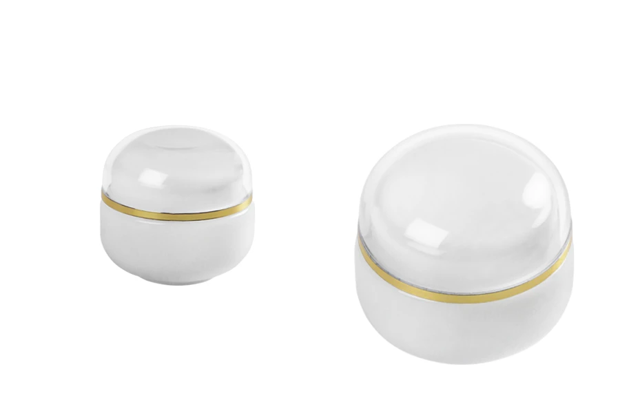 Стъклено бяло  бурканче 30 мл , с въртешно уплътнение в капачката и пластмасово уплътнение около буркана-изображение_продукт