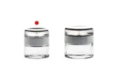 Стъклен буркан 30 мл с пластмасова акрилна луксозна капачка и вътрешен уплътнител Стъклен буркан 30 мл с пластмасова акрилна луксозна капачка и вътрешен уплътнител-изображение_група