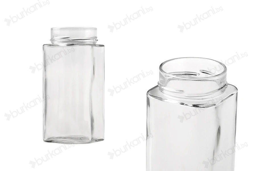 Квадратен буркан 580 ml Т.О.  70 Deep-изображение_продукт