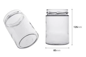 Стъклен буркан 480 ml Plus T.O 82 Deep - 15 бр. в кашон-2