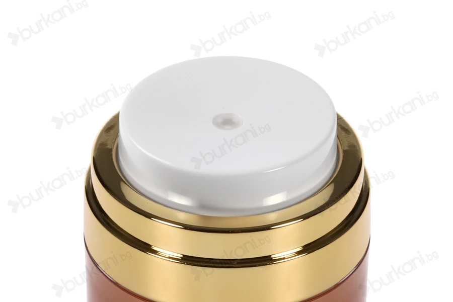 Пластмасов луксозен буркан Airless с капачка 30 мл-изображение_група