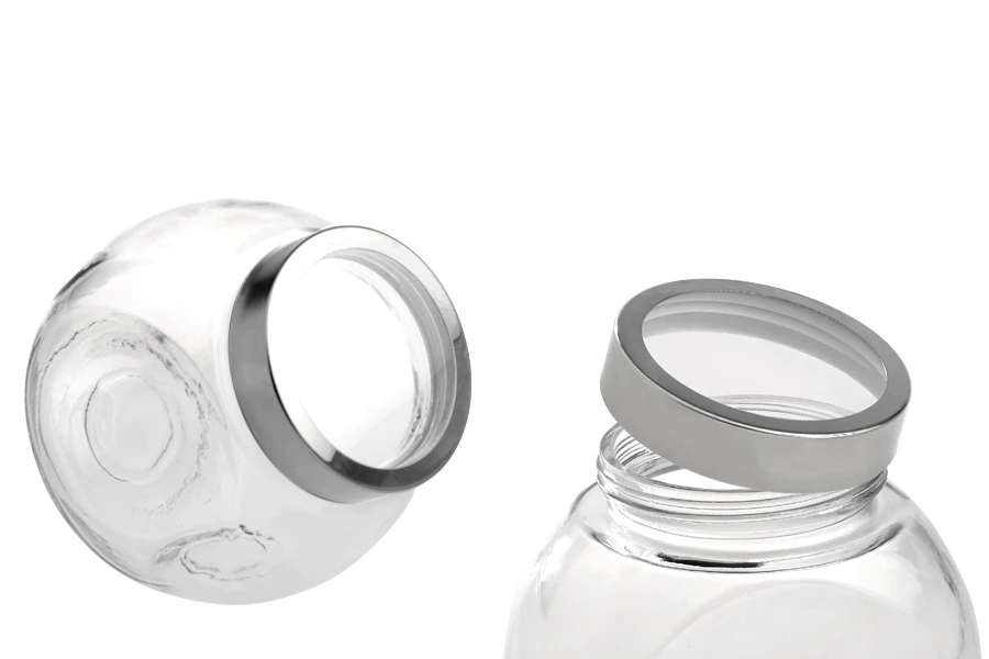 Стъклен буркан 2000 мл със сребриста капачка-изображение_продукт