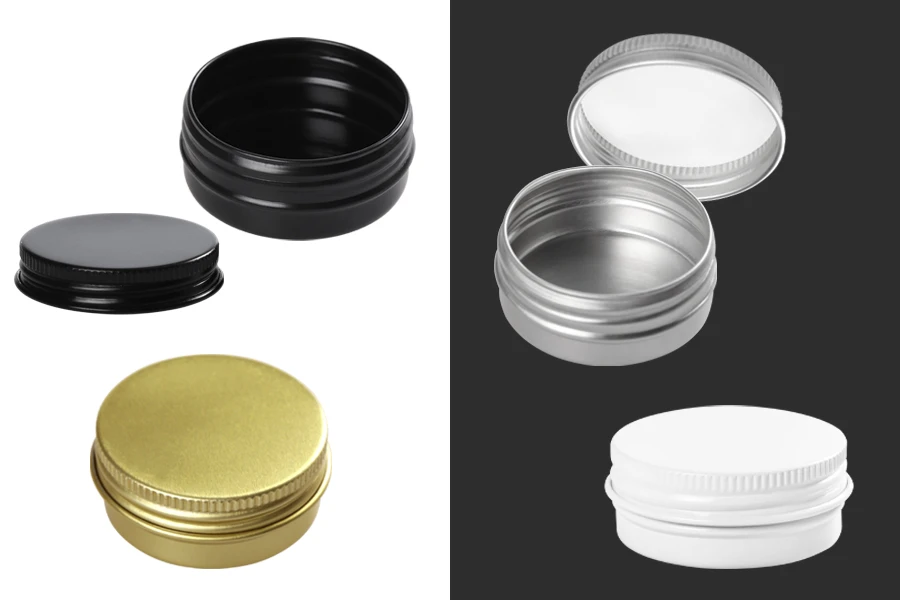 Алуминиеви опаковки 10 мл с  в различни цветове - 12 бр-изображение_размери