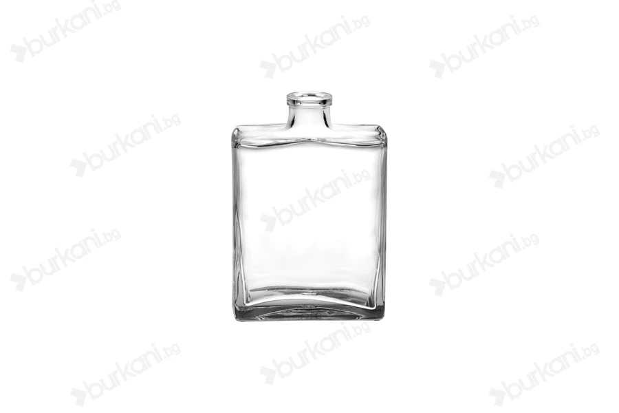 Стъклена елегантна квадратна бутилка за вино или ракия 500ml-изображение_продукт