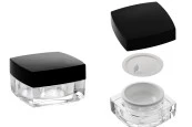 Луксозен акрилен буркан 15 мл за крем с черна капачка-изображение_размери