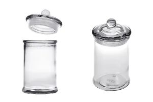 Стъклен буркан със стъклена капачка 330ml-5