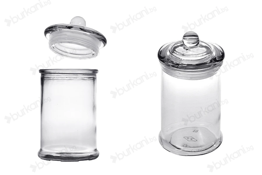 Стъклен буркан със стъклена капачка 330ml-изображение_група