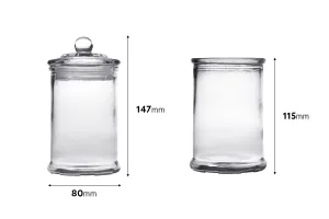 Стъклен буркан със стъклена капачка 330ml-2