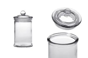Стъклен буркан със стъклена капачка 330ml-1