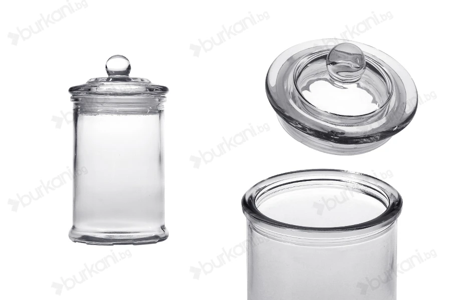 Стъклен буркан със стъклена капачка 330ml-изображение_продукт