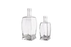 Стъклена елегантна бутилка Гарафа  500ml-7