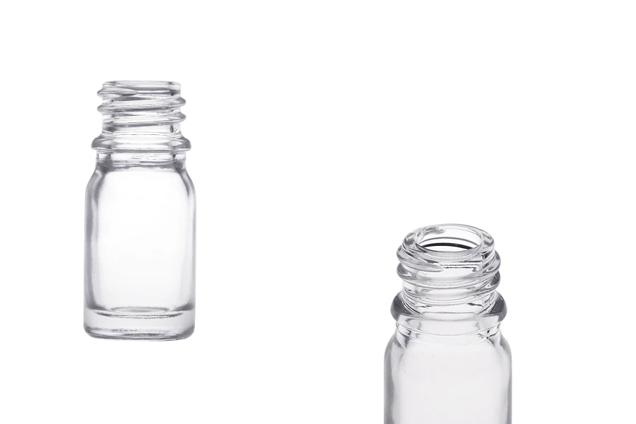 Прозрачна бутилка за етерични масла  5 ml с гърловина PP18-изображение_продукт