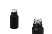 Стъклена черна матова бутилка за етерични масла 10 мл с гърловина PP 18 Стъклена черна матова бутилка за етерични масла 10 мл с гърловина PP 18-изображение_продукт