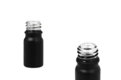 Стъклена черна матова бутилка 5 мл за етерични масла ПП18 Стъклена черна матова бутилка 5 мл за етерични масла ПП18-изображение_продукт
