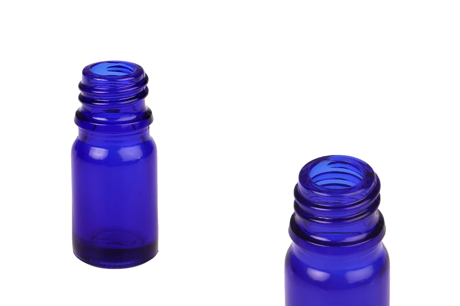 Стъклено синьо шише 5 мл за етерични  масла  PP18-изображение_продукт